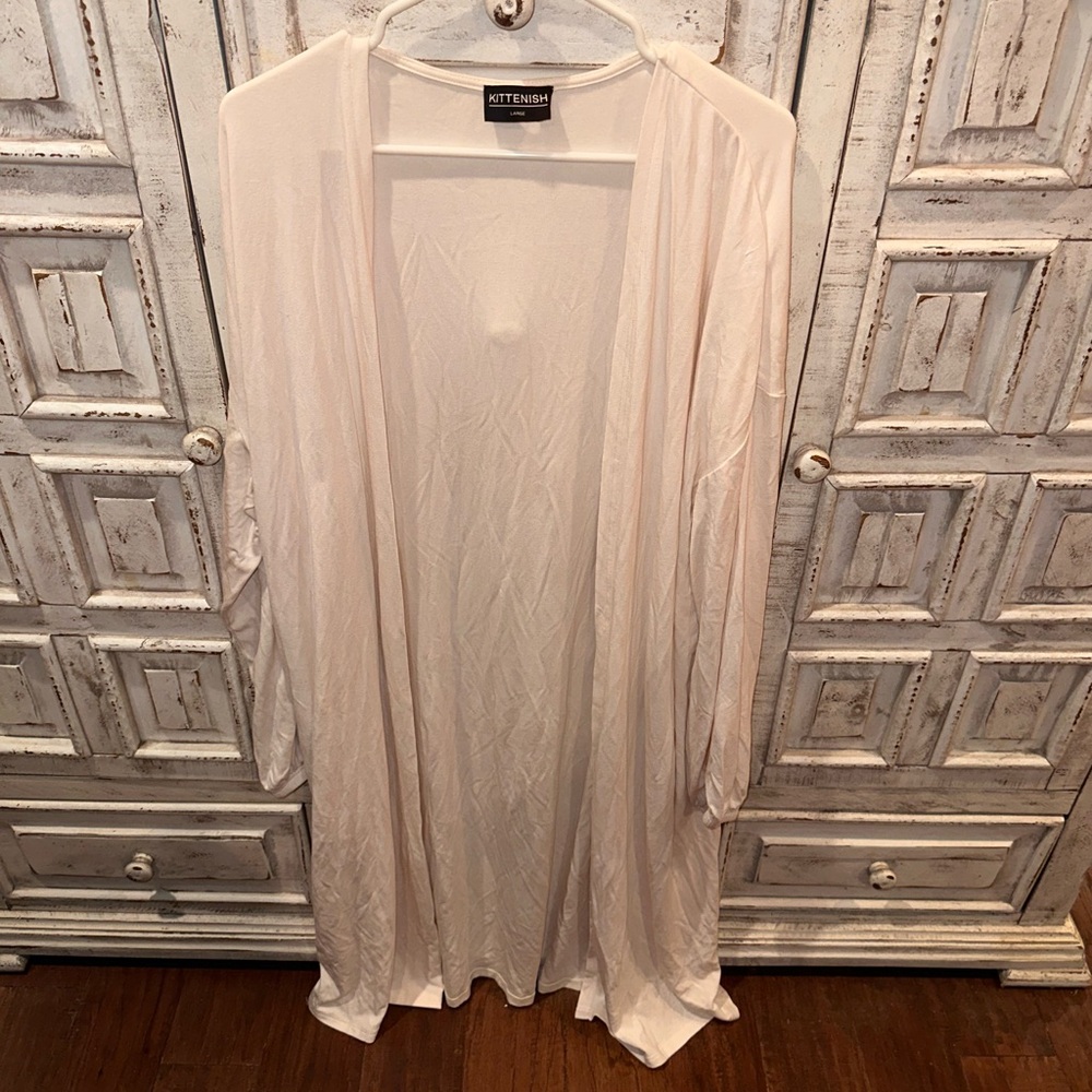 Kittenish duster cardigan